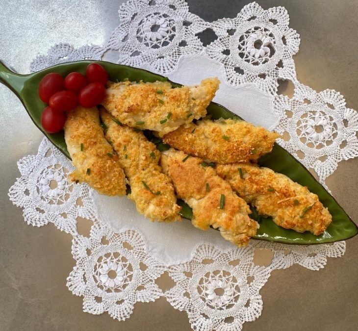 Filé de frango com tapioca e queijo