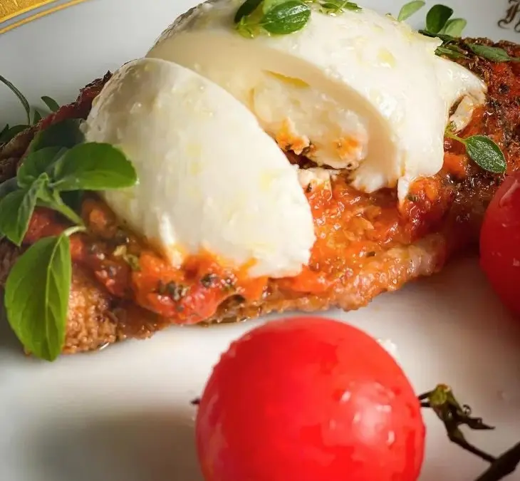Filé de frango à parmegiana low carb